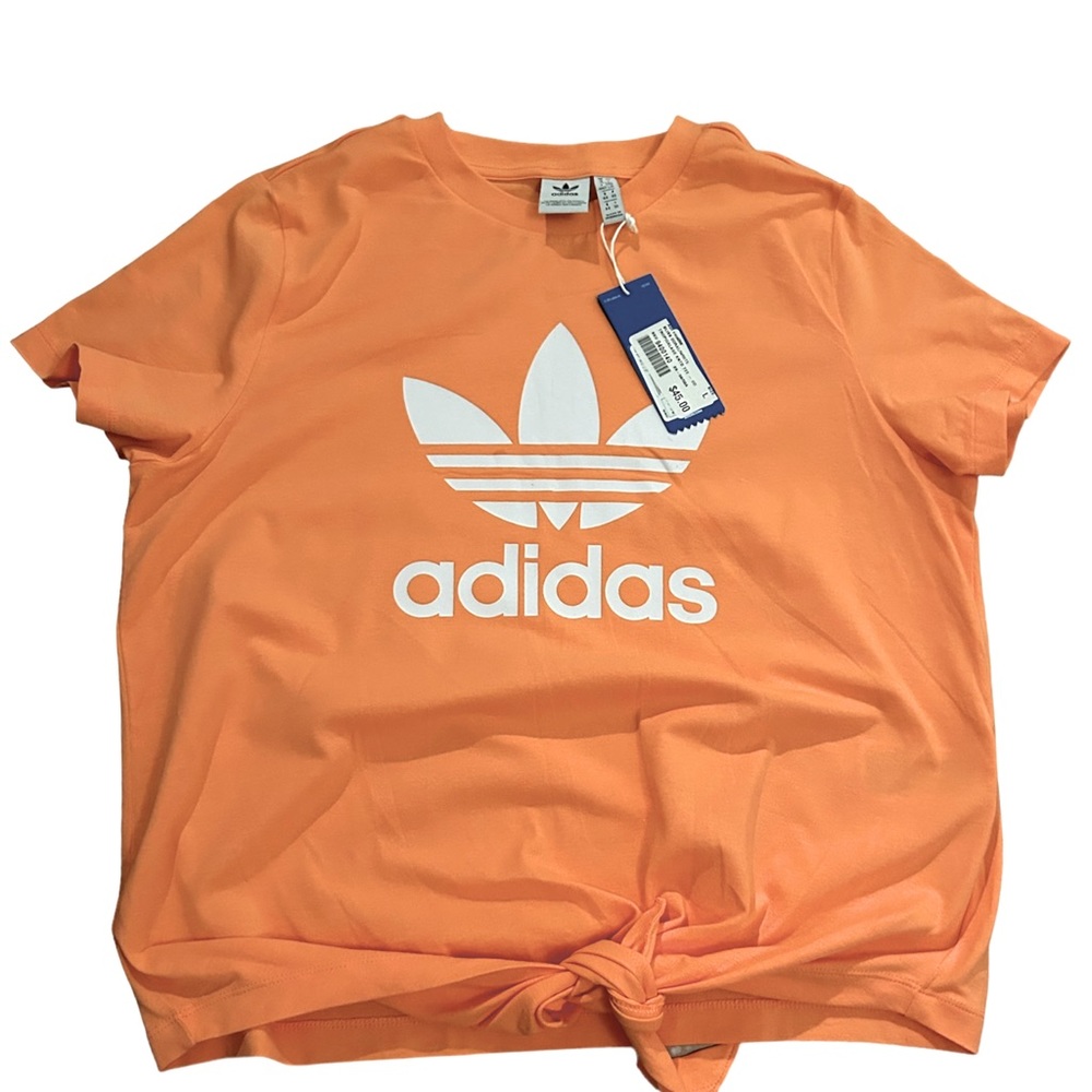 Adidas tie front tee.